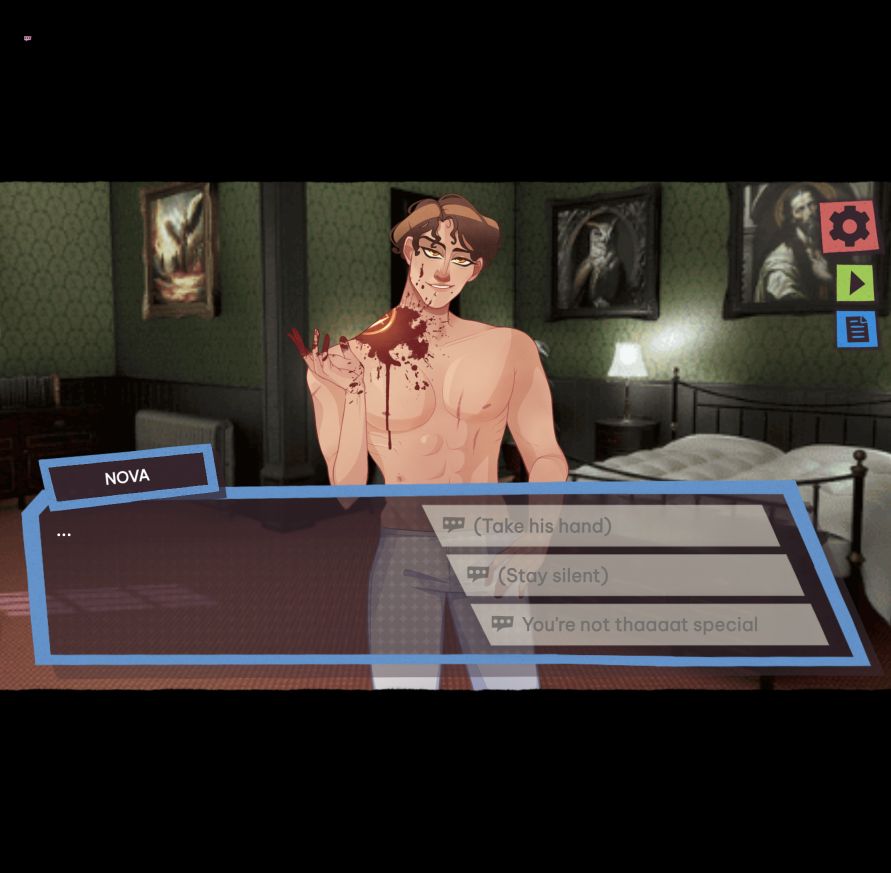 Adult Cain and the three present-day response options
