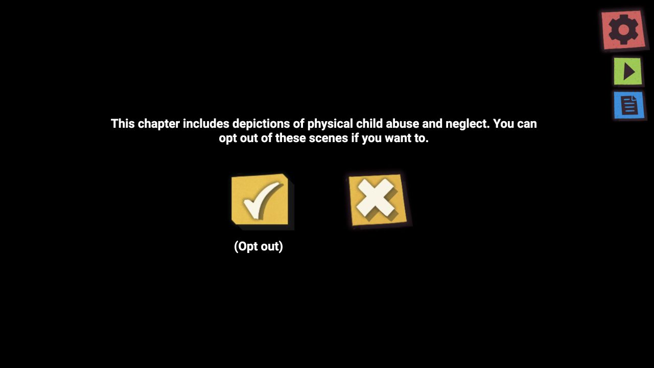 Chapter 10 warning with the Opt out check on the left and the X on the right