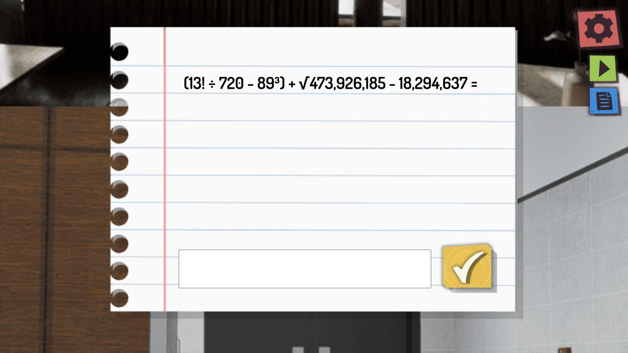 Fifth test question remains visible after a blank submission
