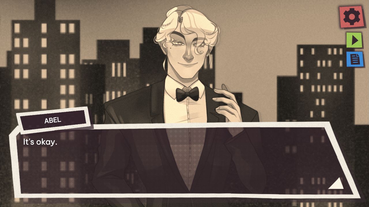 Abel says It’s okay after the protagonist declines the audition